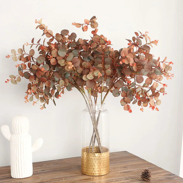 Ramo de Folhas de Eucalípto Artificiais para Decoração - Casa Farfelle