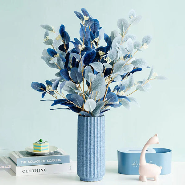 Ramos de Folhas de Eucalípto Artificiais para Decoração 3 Peças - Casa Farfelle