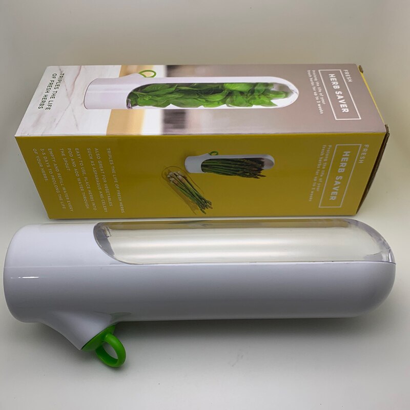 Recipiente para Ervas Frescas com Tampa e Hidratação - Casa Farfelle