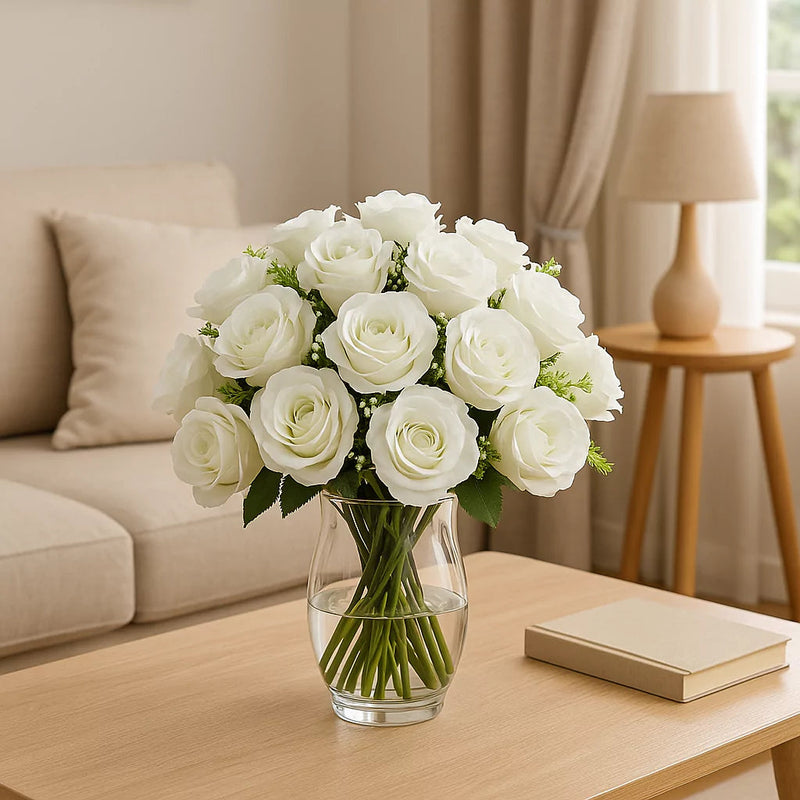 Rosas Artificiais Buquê com 24 Flores - Casa Farfelle