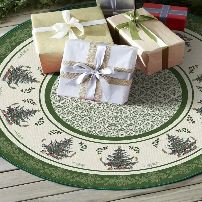 Saia Redonda Vintage para Árvore de Natal