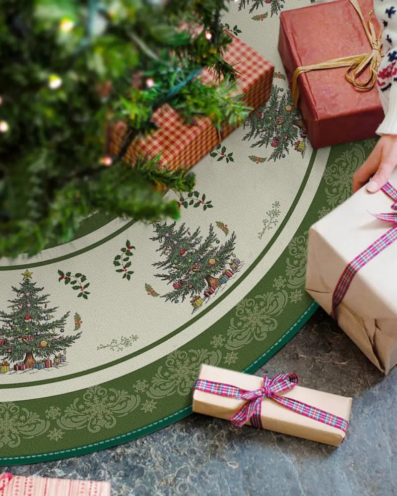 Saia Redonda Vintage para Árvore de Natal