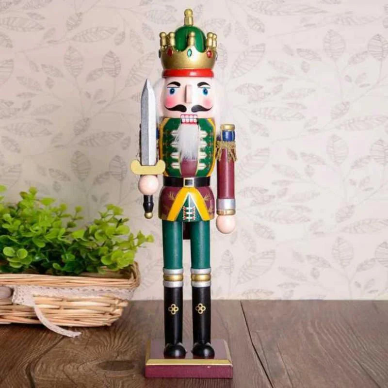 Soldado Quebra Nozes de Natal 30cm em Madeira - Casa Farfelle