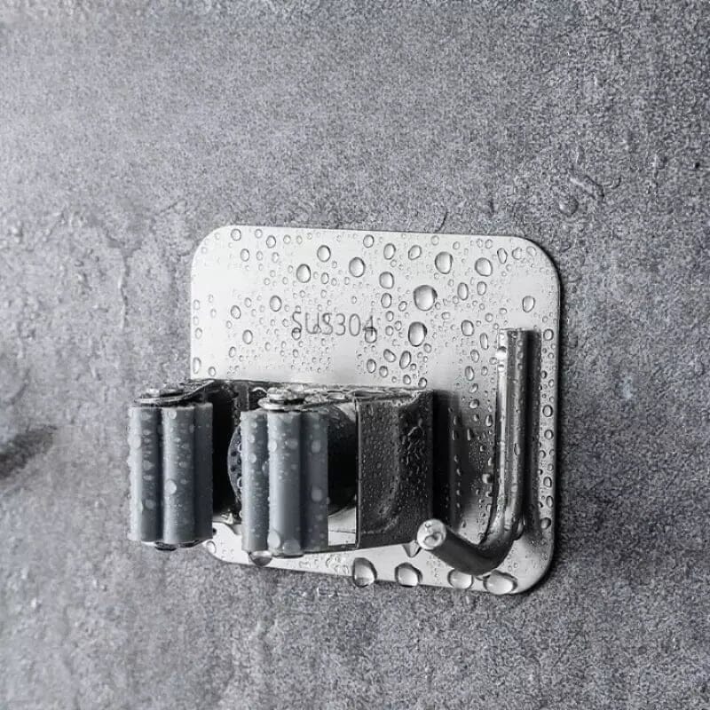 Suporte de Vassoura Adesivo de Parede Polihousi - Casa Farfelle