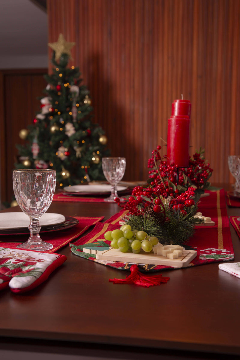 Tábua de Frios Natalina - Kit com 3pcs - Casa Farfelle