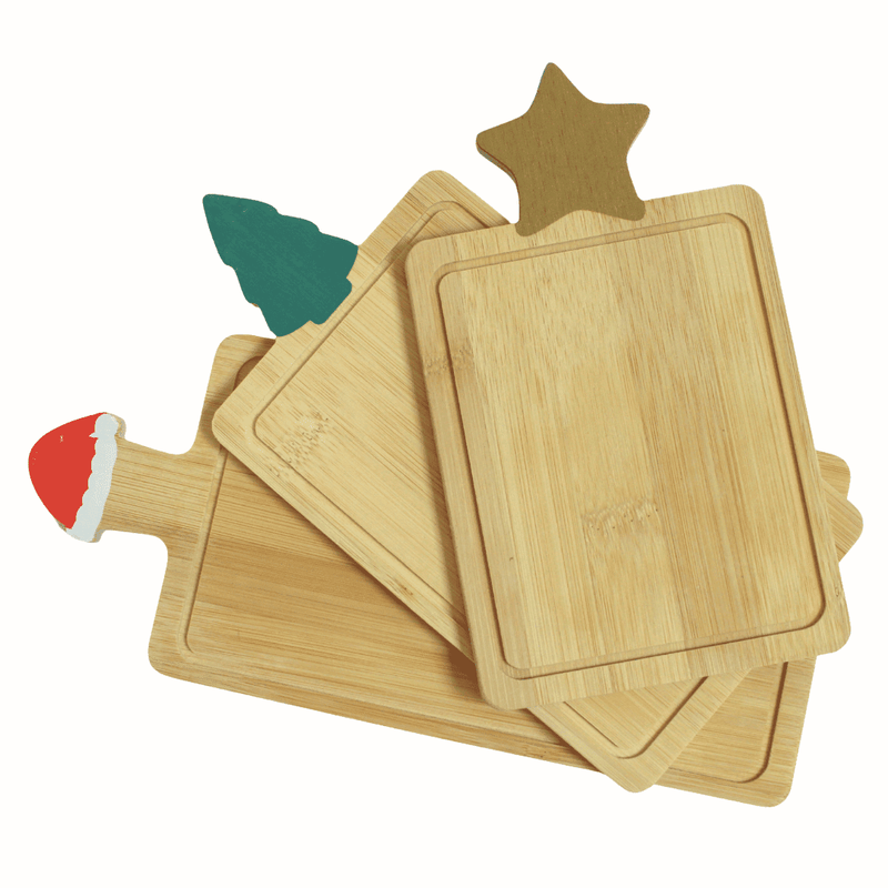 Tábua de Frios Natalina - Kit com 3pcs - Casa Farfelle