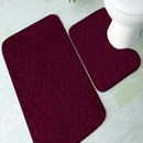 Jogo de Tapetes Banheiro Com 3 Peças