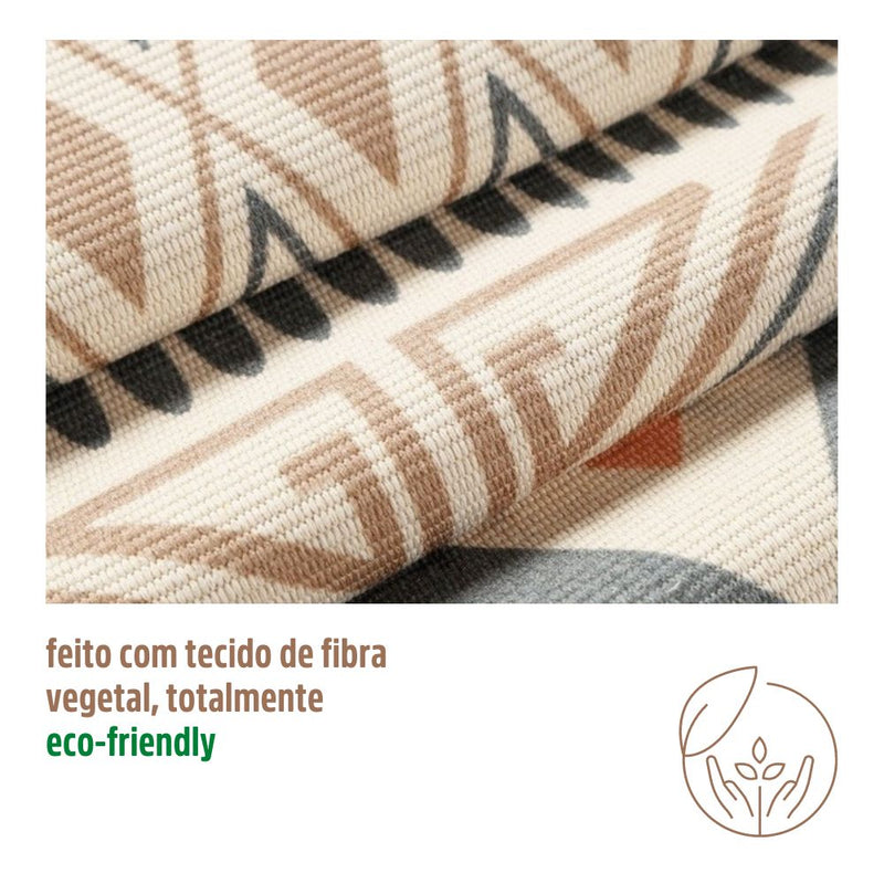 Tapete de Algodão Retangular Sala Quarto Nórdico Flower - Casa Farfelle