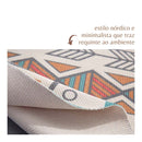 Tapete de Algodão Retangular Sala Quarto Nórdico Linhas - Casa Farfelle