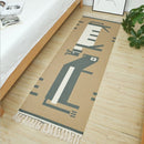 Tapete de Algodão Retangular Sala Quarto Nórdico Rupestre - Casa Farfelle