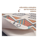 Tapete de Algodão Retangular Sala Quarto Nórdico Shapes - Casa Farfelle