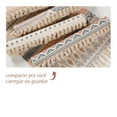 Tapete de Algodão Retangular Sala Quarto Nórdico Triângulos - Casa Farfelle