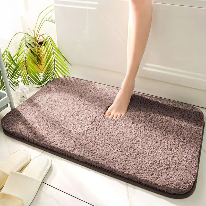 Tapete para Banheiro Felpudo Antiderrapante Absorvente Polihousi - Casa Farfelle