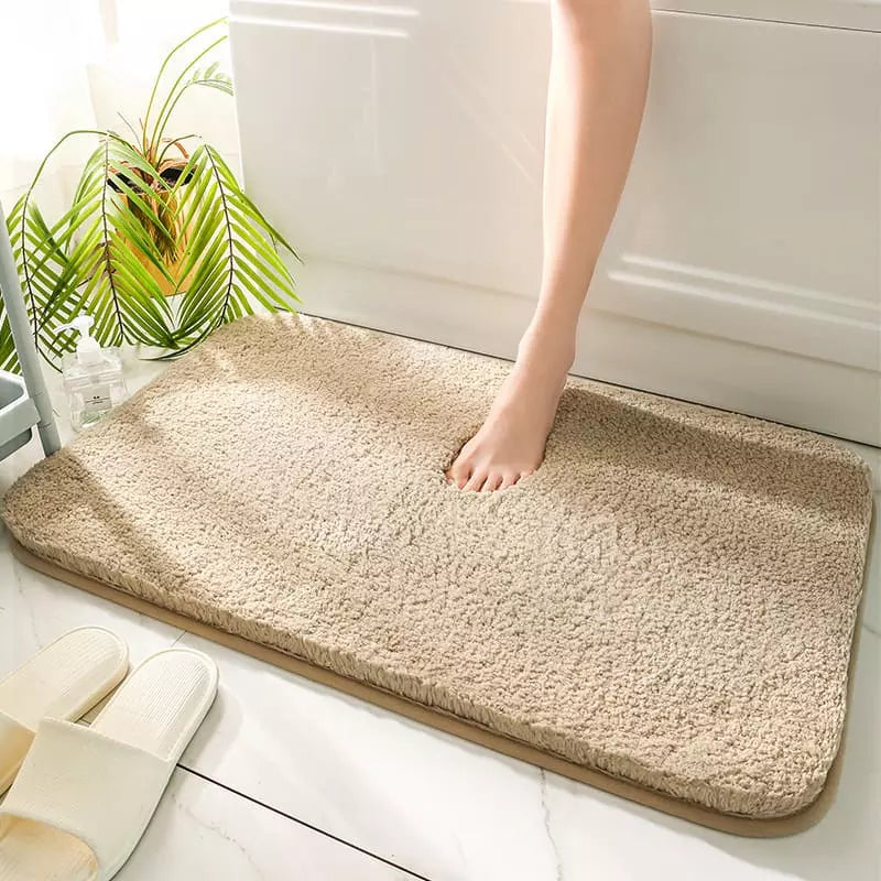 Tapete para Banheiro Felpudo Antiderrapante Absorvente Polihousi - Casa Farfelle