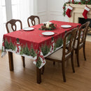 Toalha de Mesa para Natal Impermeável - Snow