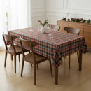 Toalha de Mesa para Natal Retangular Impermeável Quadriculada - Xadrez