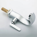 Torneira de Metal Brilhante para Banheiro com Saída de Água Fria - Casa Farfelle