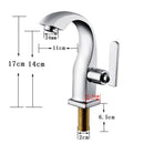 Torneira de Metal Brilhante para Banheiro com Saída de Água Fria - Casa Farfelle