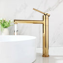 Torneira Para Lavabo e Banheiro Monocomando Dourada - Alina - Casa Farfelle