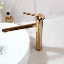 Torneira Para Lavabo e Banheiro Monocomando Dourada - Alina - Casa Farfelle