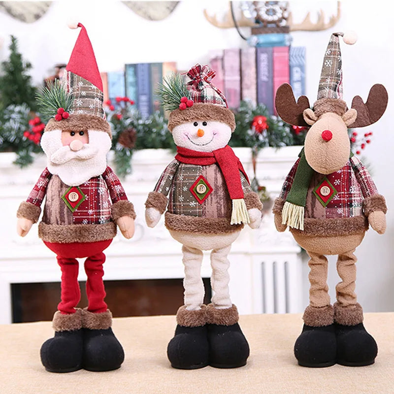 Trio de Enfeites Natalinos Aconchegantes para Decoração de Natal - Casa Farfelle