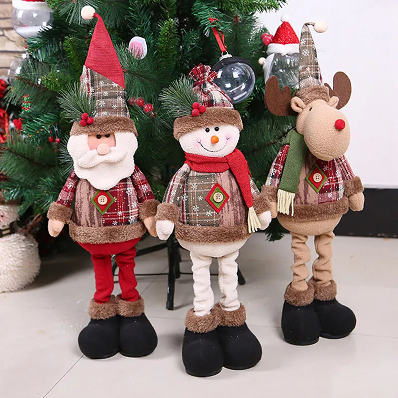Trio de Enfeites Natalinos Aconchegantes para Decoração de Natal - Casa Farfelle