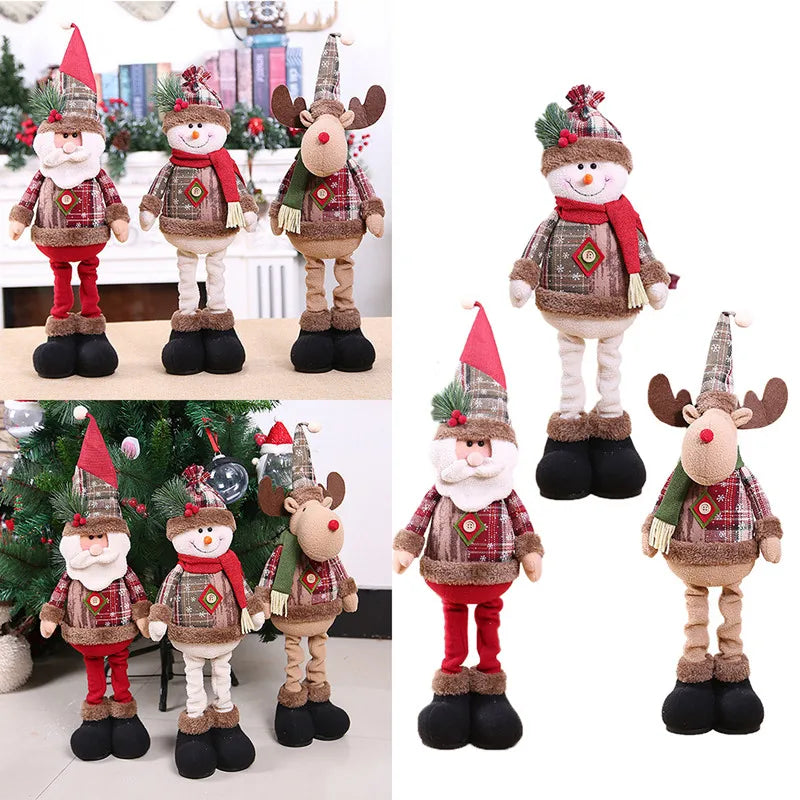 Trio de Enfeites Natalinos Aconchegantes para Decoração de Natal - Casa Farfelle