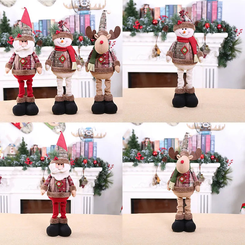 Trio de Enfeites Natalinos Aconchegantes para Decoração de Natal - Casa Farfelle