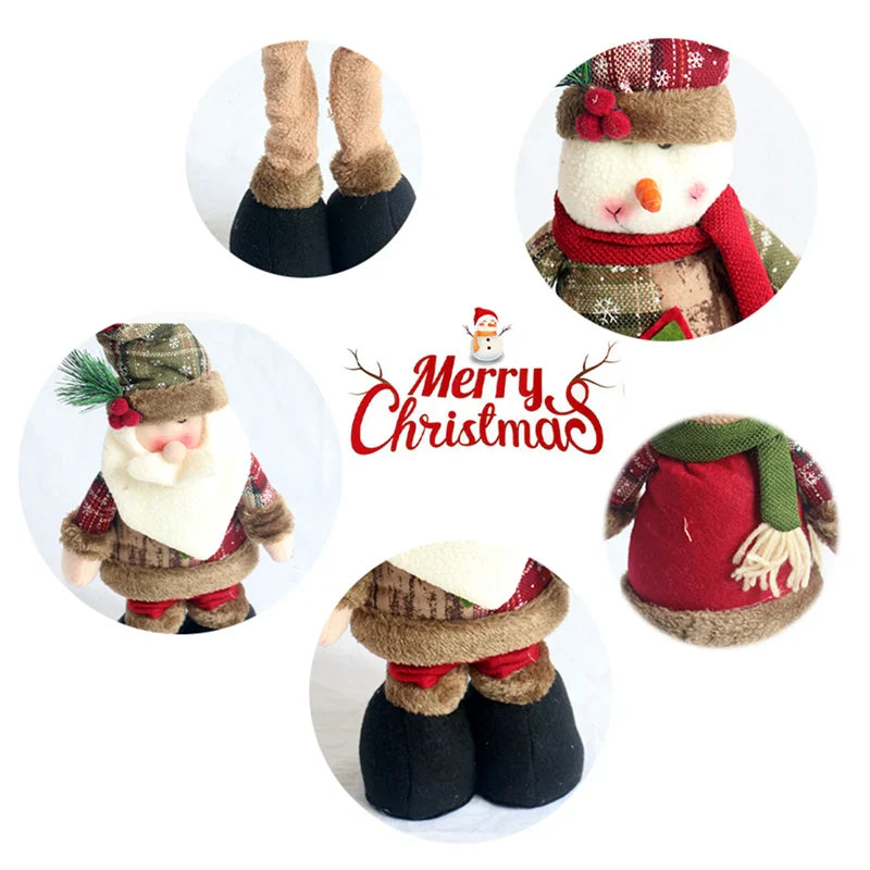 Trio de Enfeites Natalinos Aconchegantes para Decoração de Natal - Casa Farfelle