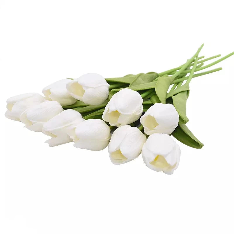 Tulipas Decorativas Artificiais 10 Peças - Casa Farfelle