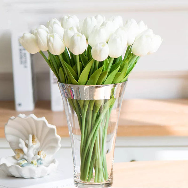 Tulipas Decorativas Artificiais 10 Peças - Casa Farfelle