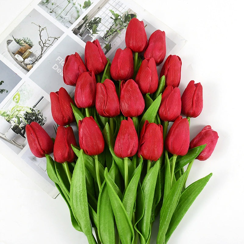 Tulipas Decorativas Artificiais 10 Peças - Casa Farfelle
