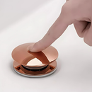 Válvula Click de Inox P/ Cuba Pia de Banheiro Lavatório Rose Gold de 4cm - Casa Farfelle