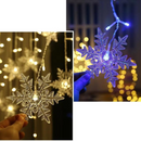 Varal de luzes Flocos de Neve - Casa Farfelle