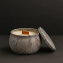 Vela Aromática Baunilha com Pavio de Madeira - Casa Farfelle