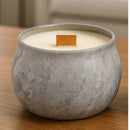 Vela Aromática Baunilha com Pavio de Madeira - Casa Farfelle