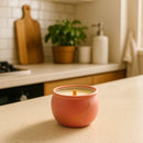 Vela Aromática Maçã e Canela com Pavio de Madeira - Casa Farfelle